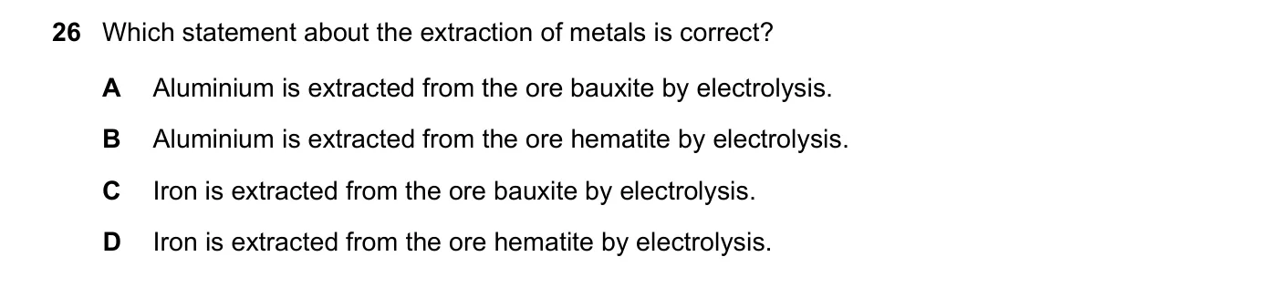 Question 26, November 2021, 0620 Paper 21