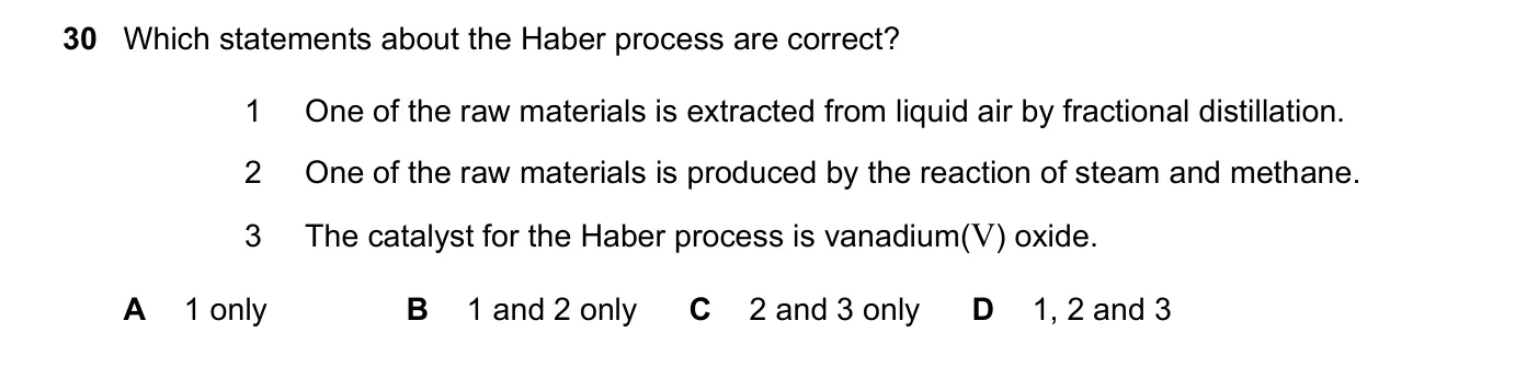 Question 30, November 2021, 0620 Paper 21