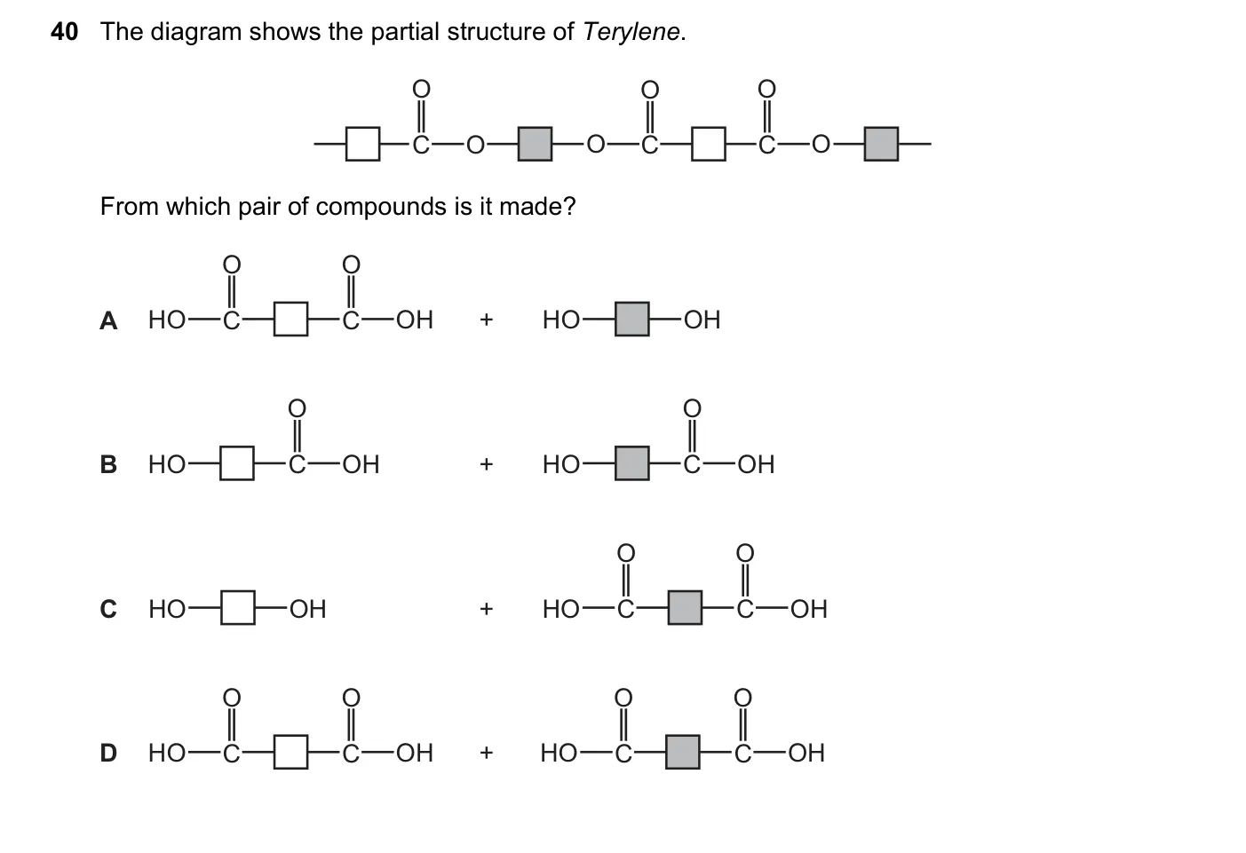 Question 40, November 2021, 0620 Paper 21