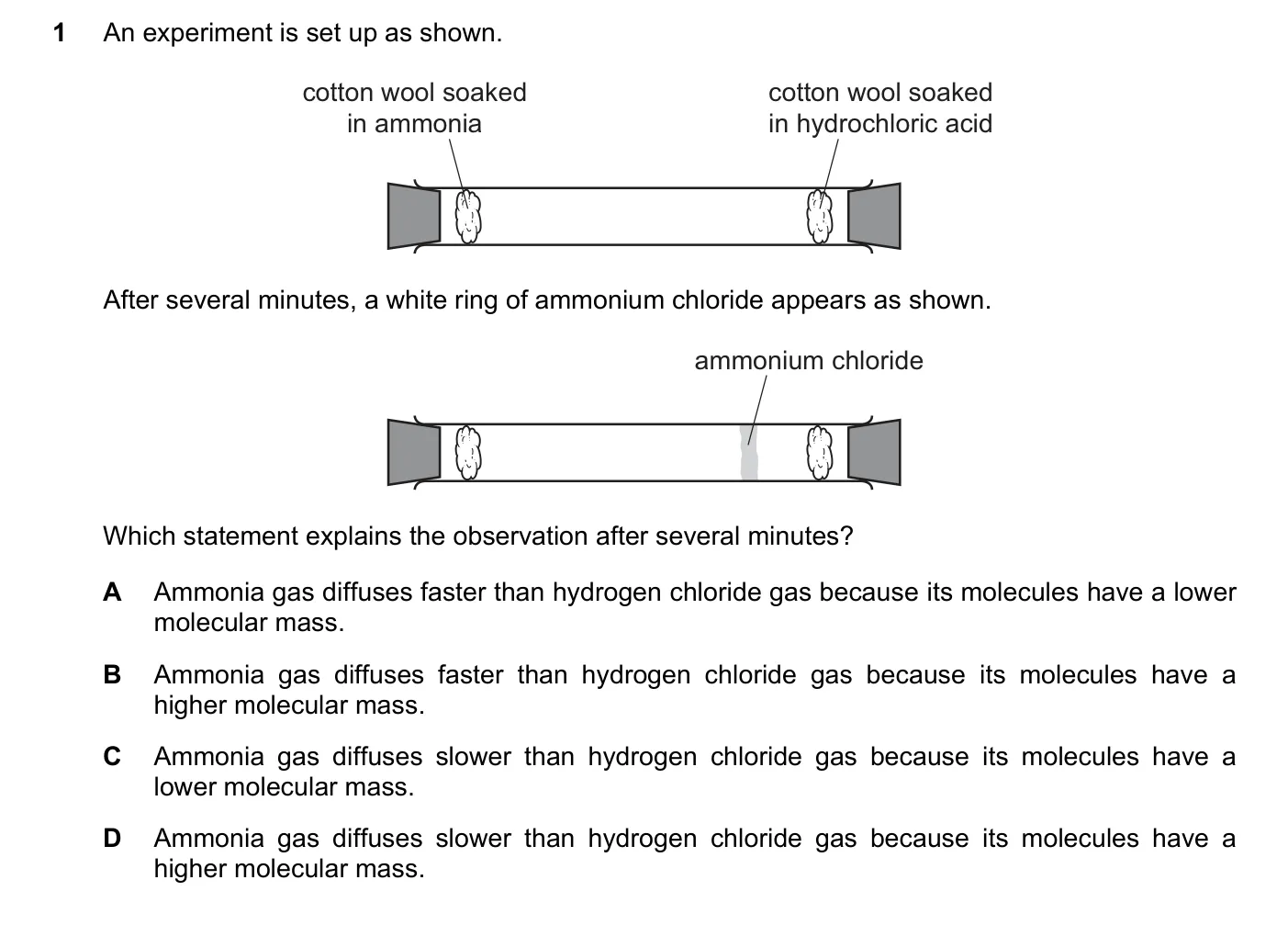 Question 1, November 2021, 0620 Paper 22
