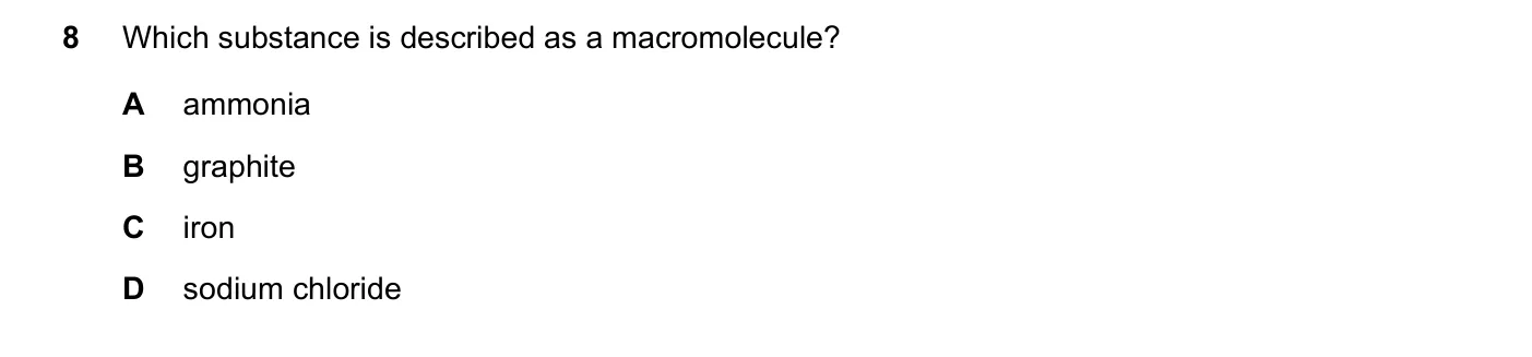 Question 8, November 2021, 0620 Paper 22