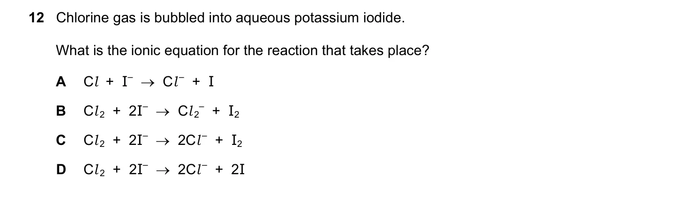 Question 12, November 2021, 0620 Paper 22