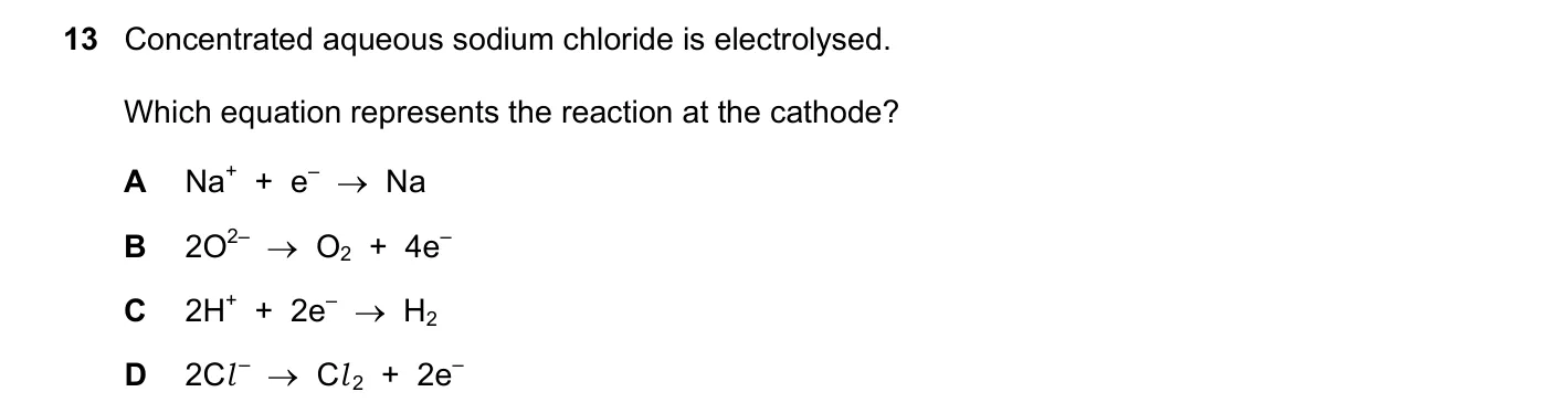 Question 13, November 2021, 0620 Paper 22