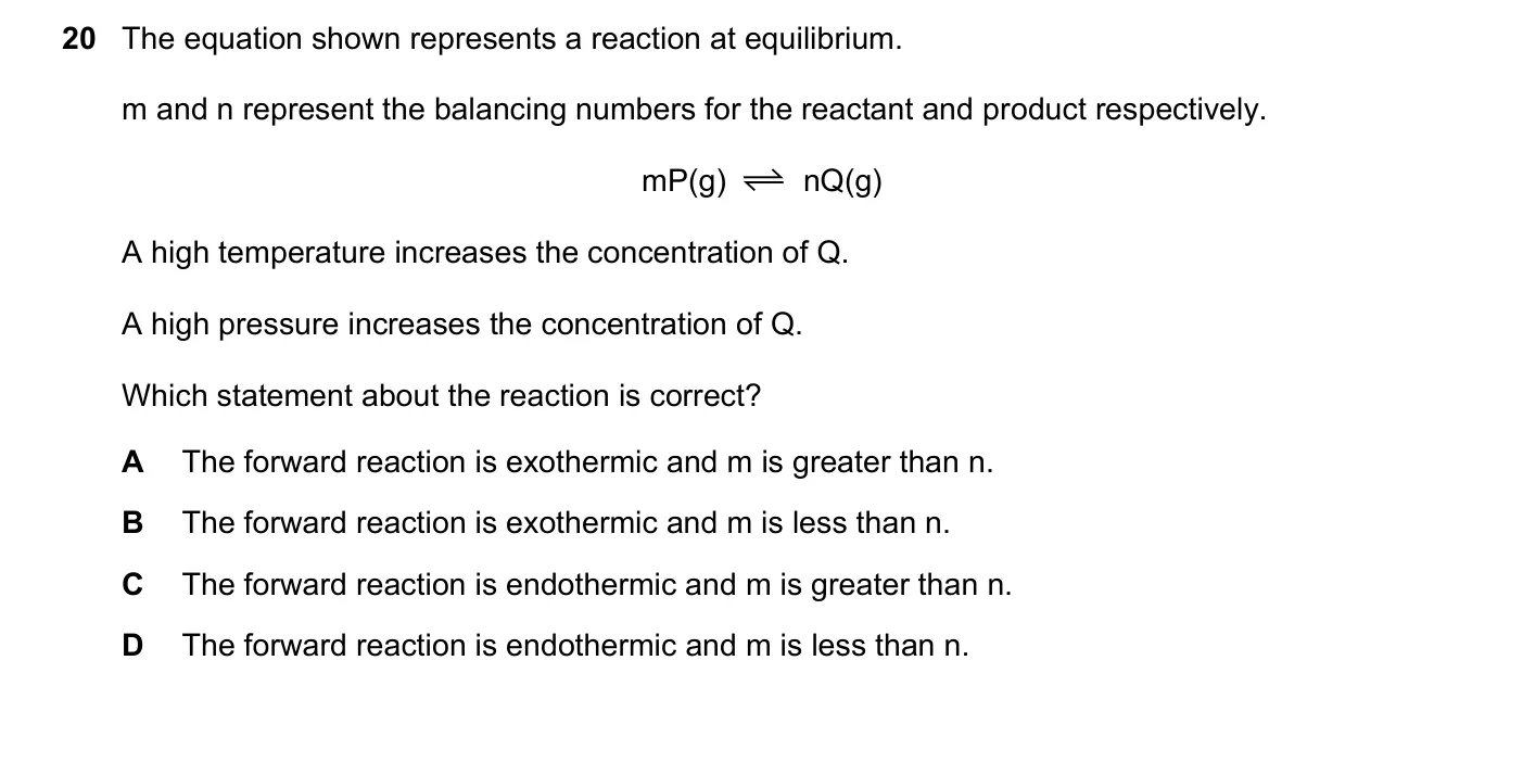 Question 20, November 2021, 0620 Paper 22