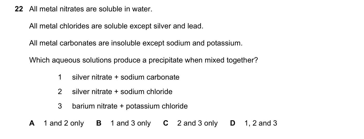 Question 22, November 2021, 0620 Paper 22
