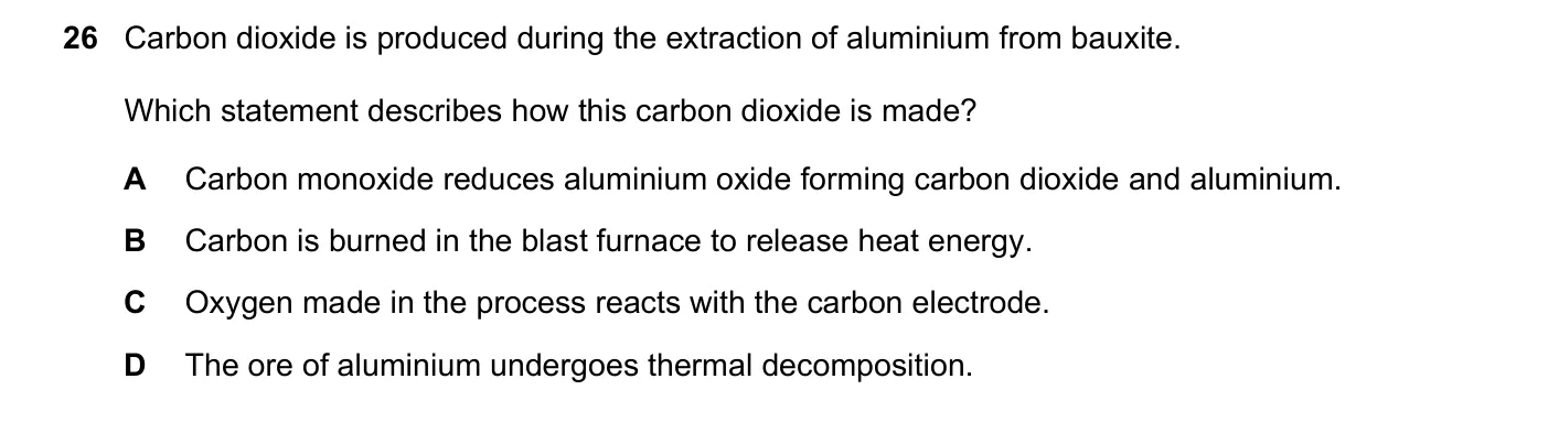 Question 26, November 2021, 0620 Paper 22