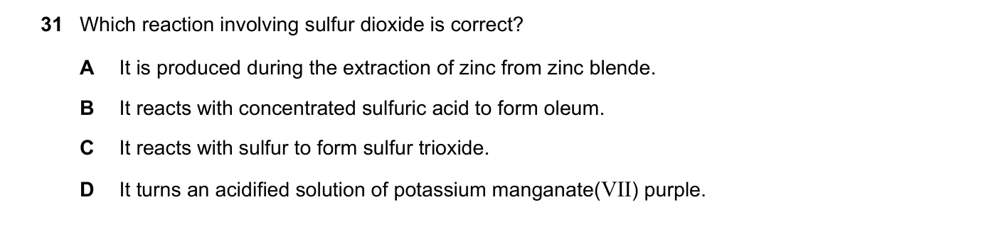 Question 31, November 2021, 0620 Paper 22