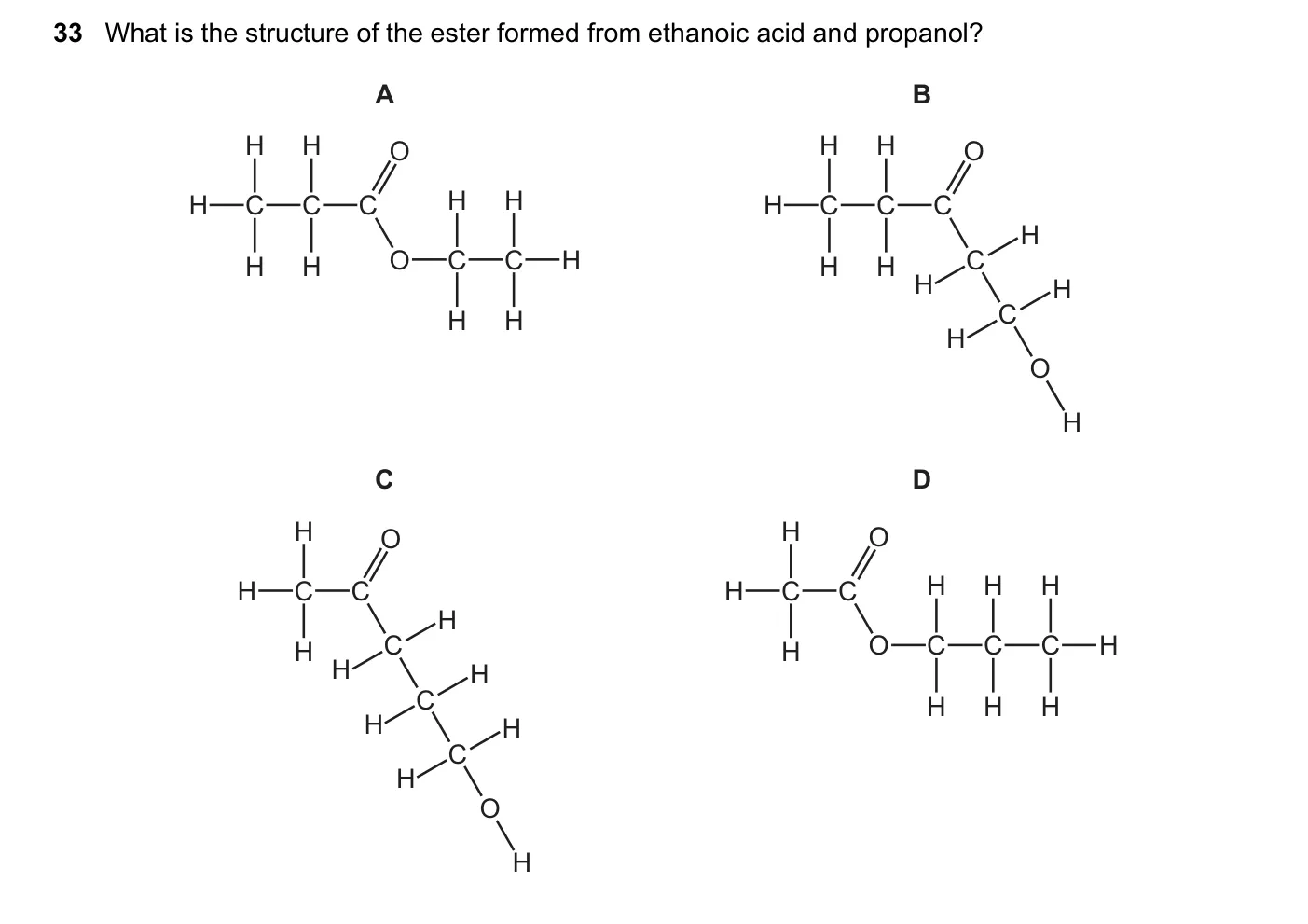 Question 33, November 2021, 0620 Paper 22