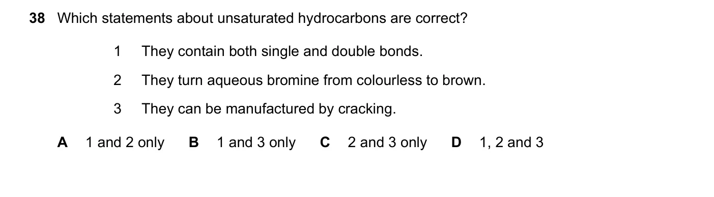 Question 38, November 2021, 0620 Paper 22