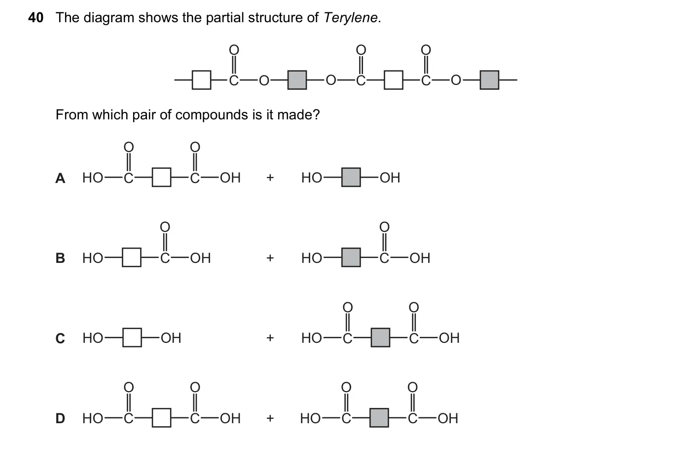Question 40, November 2021, 0620 Paper 22