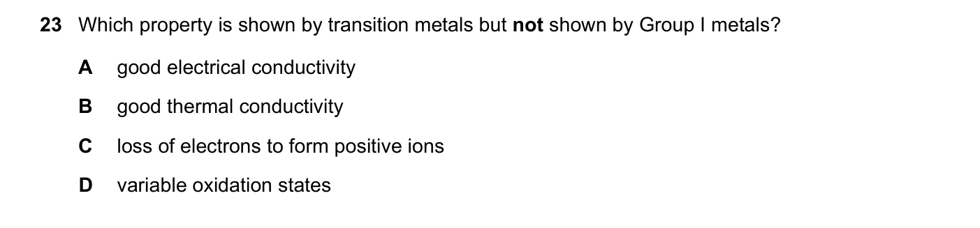 Question 23, November 2021, 0620 Paper 23