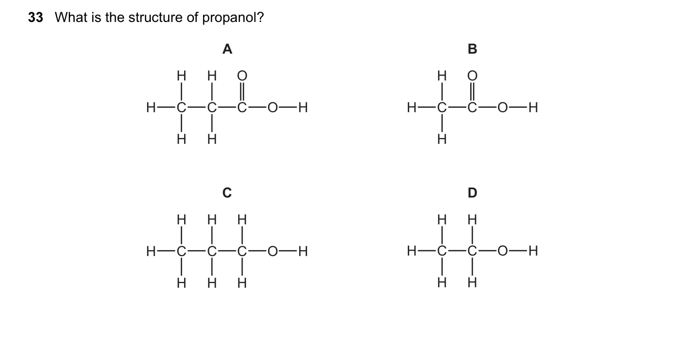 Question 33, November 2021, 0620 Paper 23