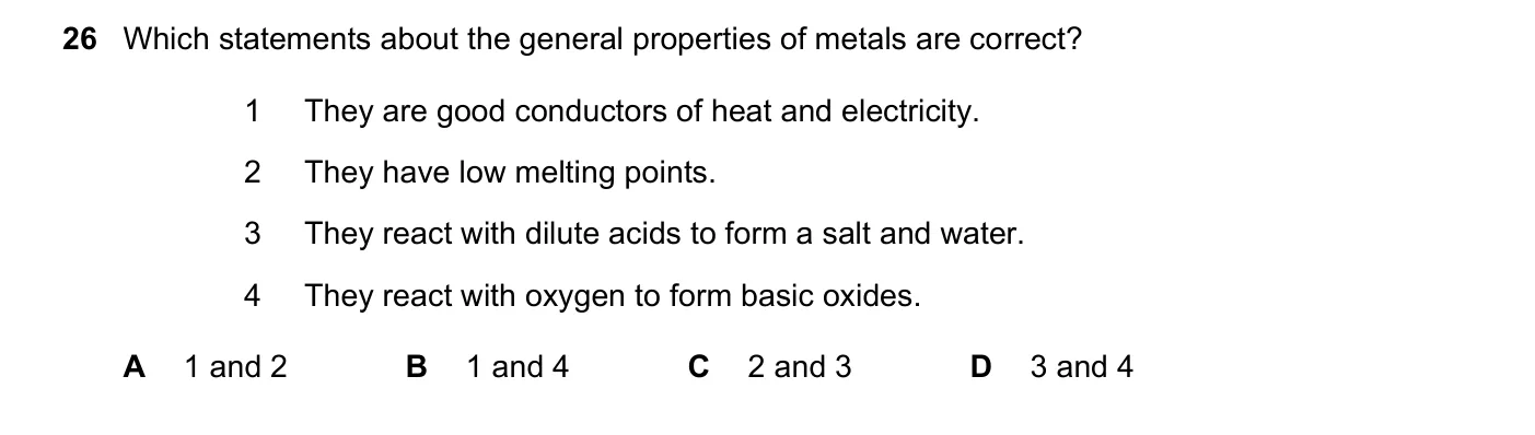 Question 26, June 2022, 0620 Paper 21