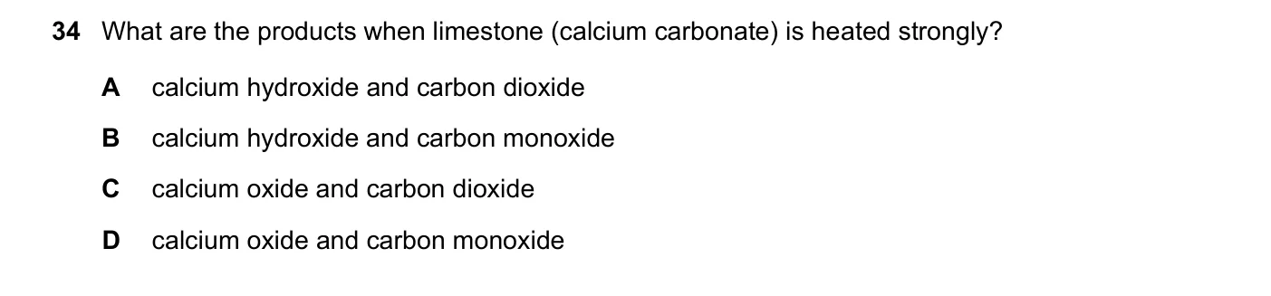 Question 34, June 2022, 0620 Paper 21