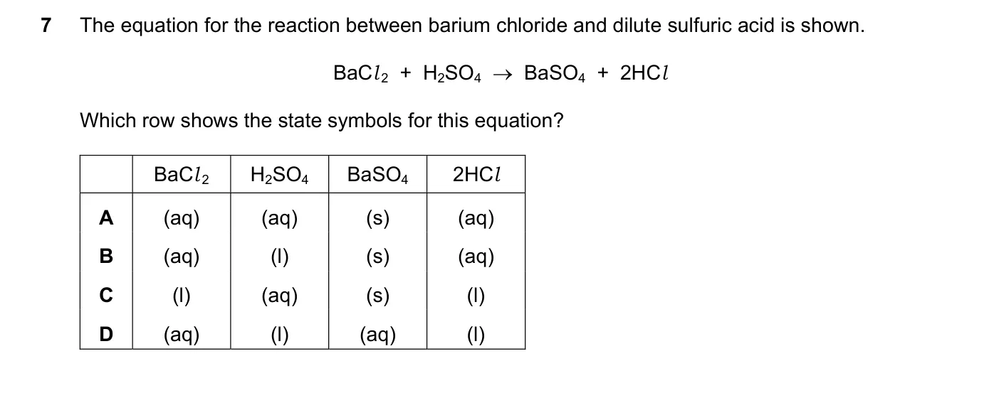 Question 7, June 2022, 0620 Paper 22