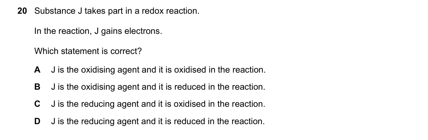 Question 20, June 2022, 0620 Paper 22