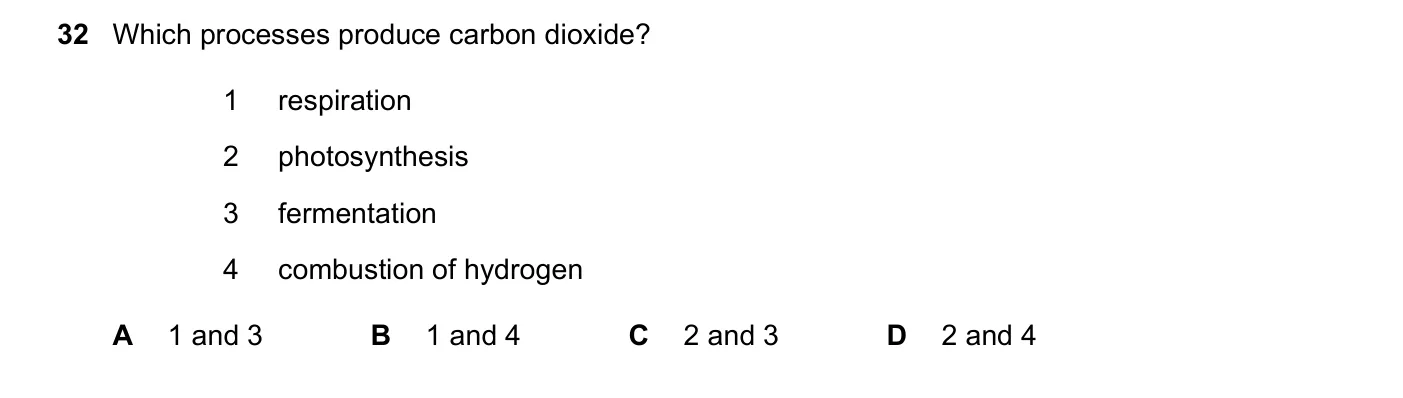 Question 32, June 2022, 0620 Paper 22