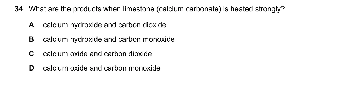 Question 34, June 2022, 0620 Paper 22