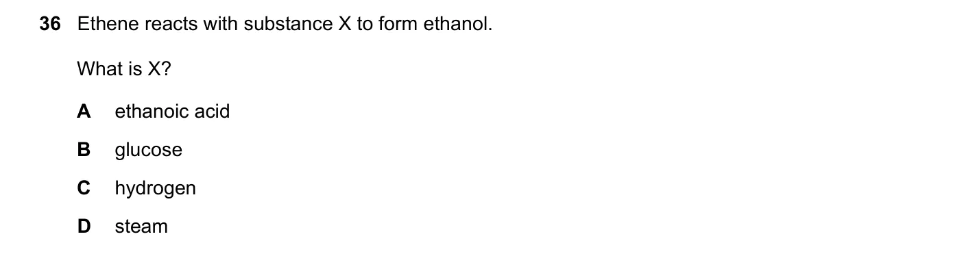 Question 36, June 2022, 0620 Paper 22