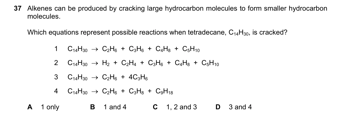 Question 37, June 2022, 0620 Paper 22