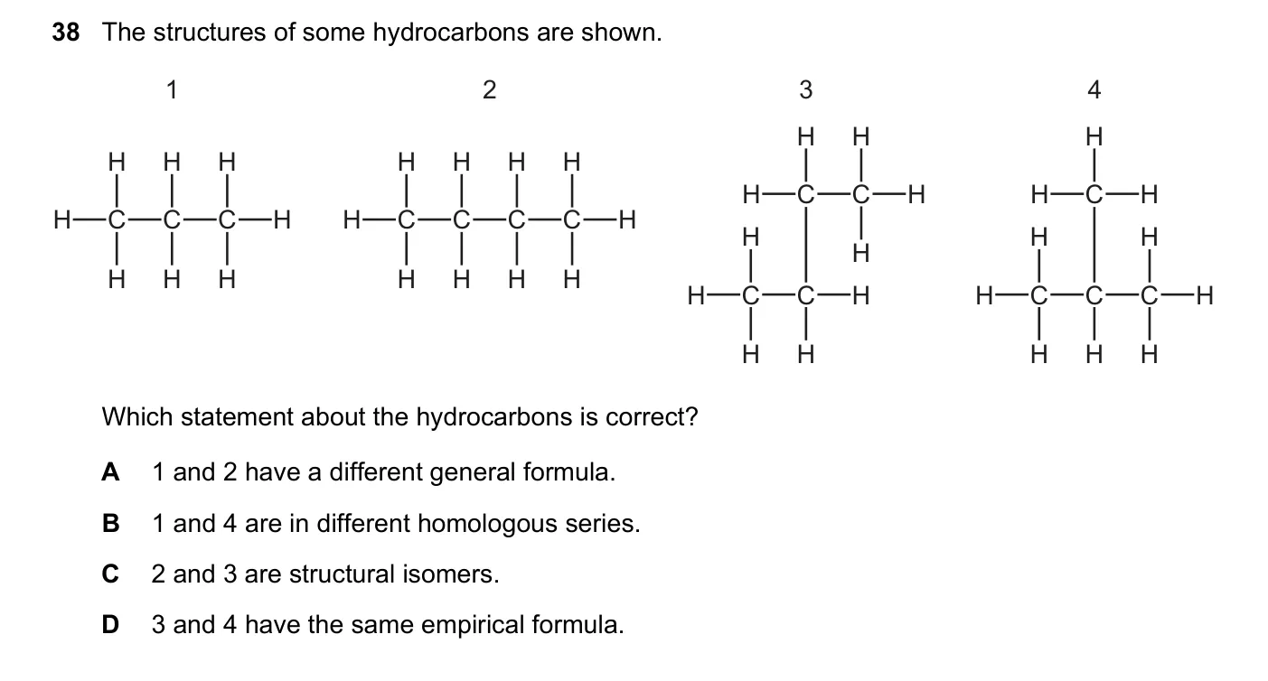 Question 38, June 2022, 0620 Paper 22