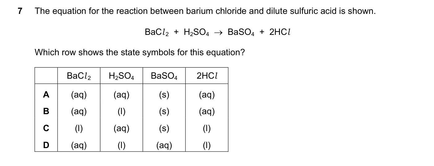 Question 7, June 2022, 0620 Paper 23