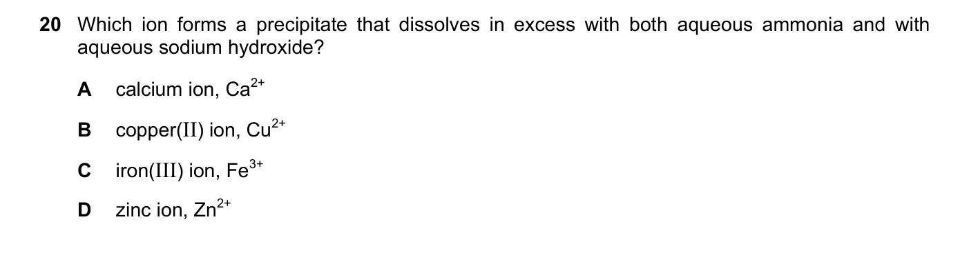 Question 20, June 2022, 0620 Paper 23