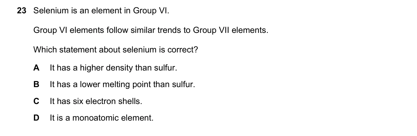 Question 23, June 2022, 0620 Paper 23