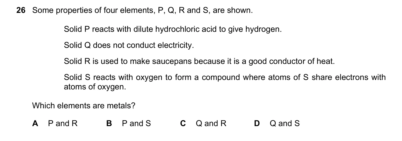 Question 26, June 2022, 0620 Paper 23