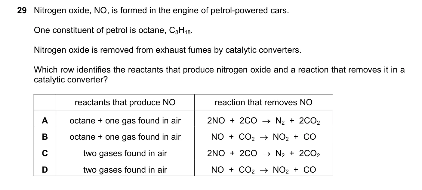 Question 29, June 2022, 0620 Paper 23