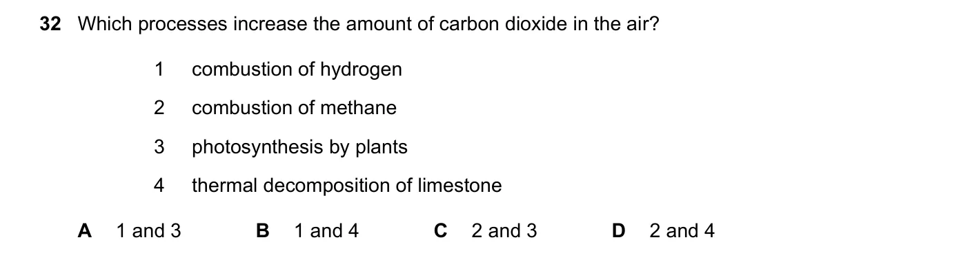 Question 32, June 2022, 0620 Paper 23