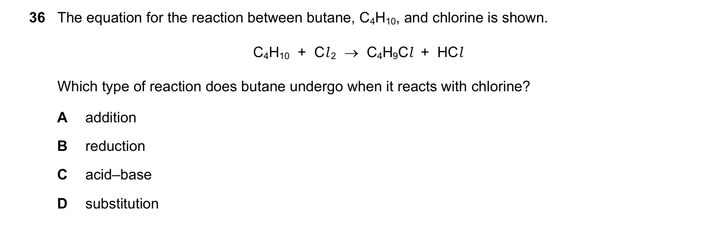 Question 36, June 2022, 0620 Paper 23