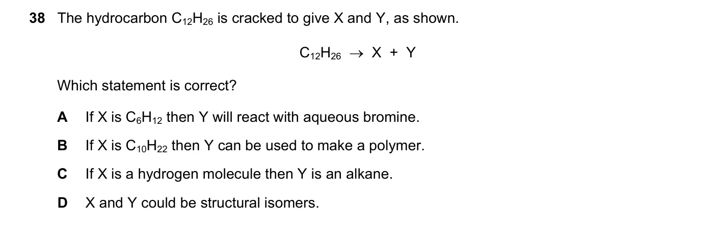 Question 38, June 2022, 0620 Paper 23