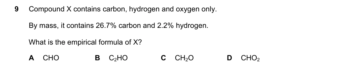 Question 9, March 2022, 0620 Paper 22