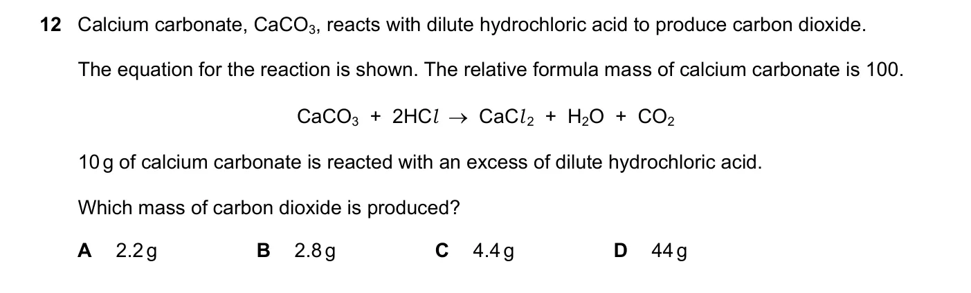 Question 12, March 2022, 0620 Paper 22