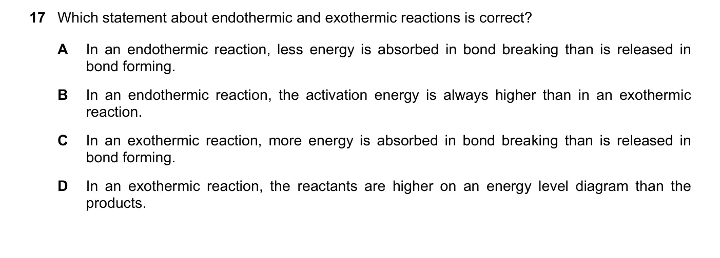 Question 17, March 2022, 0620 Paper 22