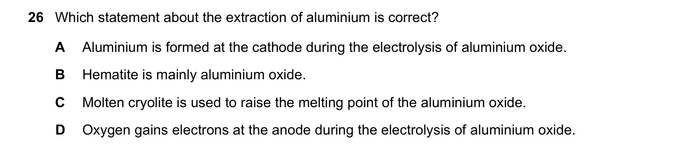 Question 26, March 2022, 0620 Paper 22