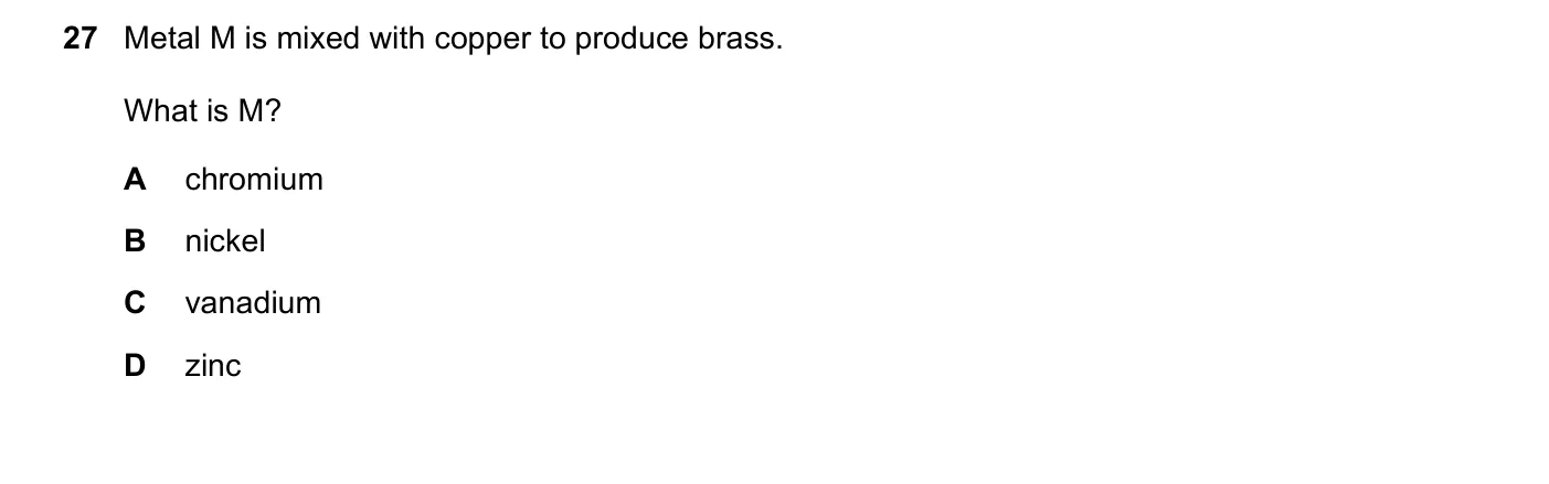 Question 27, March 2022, 0620 Paper 22