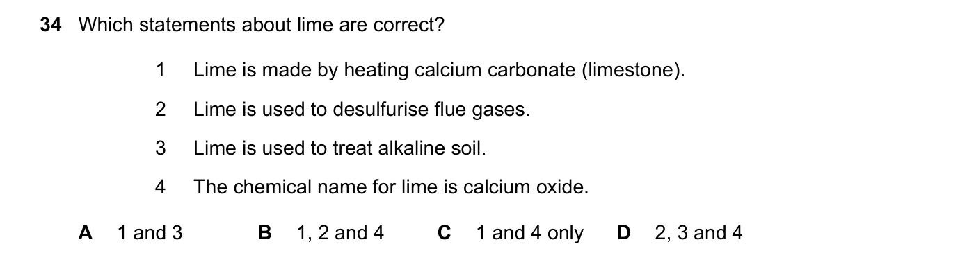 Question 34, March 2022, 0620 Paper 22