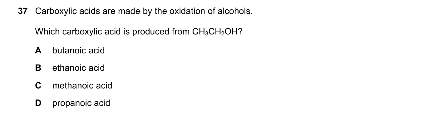 Question 37, March 2022, 0620 Paper 22
