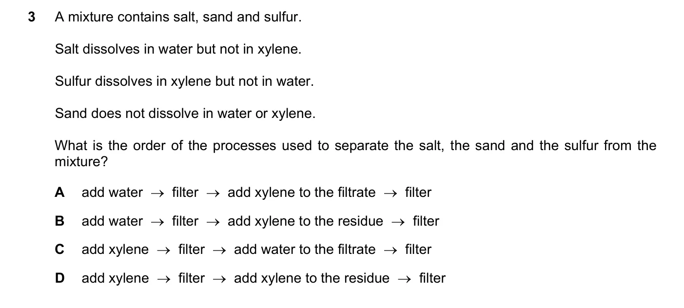 Question 3, November 2022, 0620 Paper 21