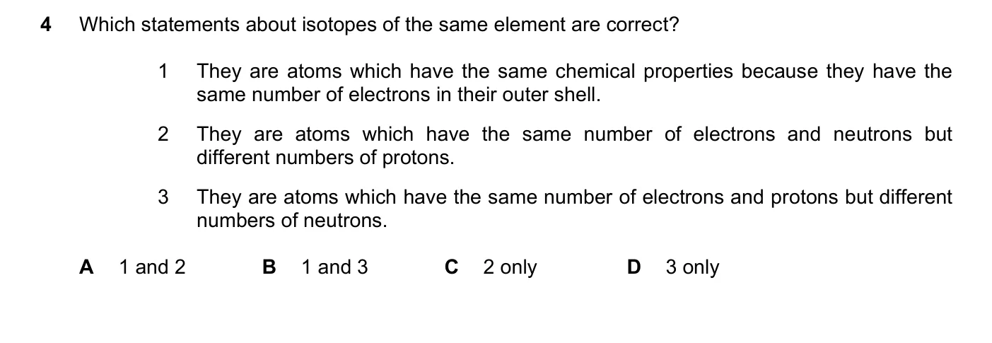 Question 4, November 2022, 0620 Paper 21