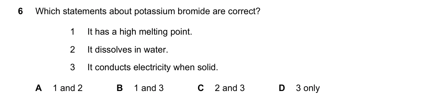 Question 6, November 2022, 0620 Paper 21