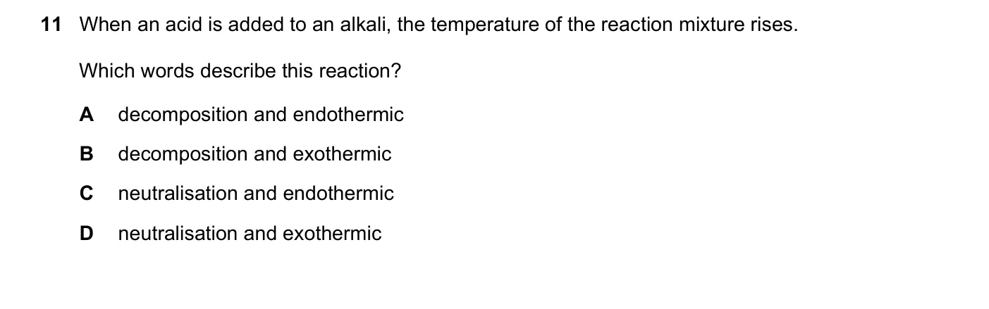 Question 11, November 2022, 0620 Paper 21