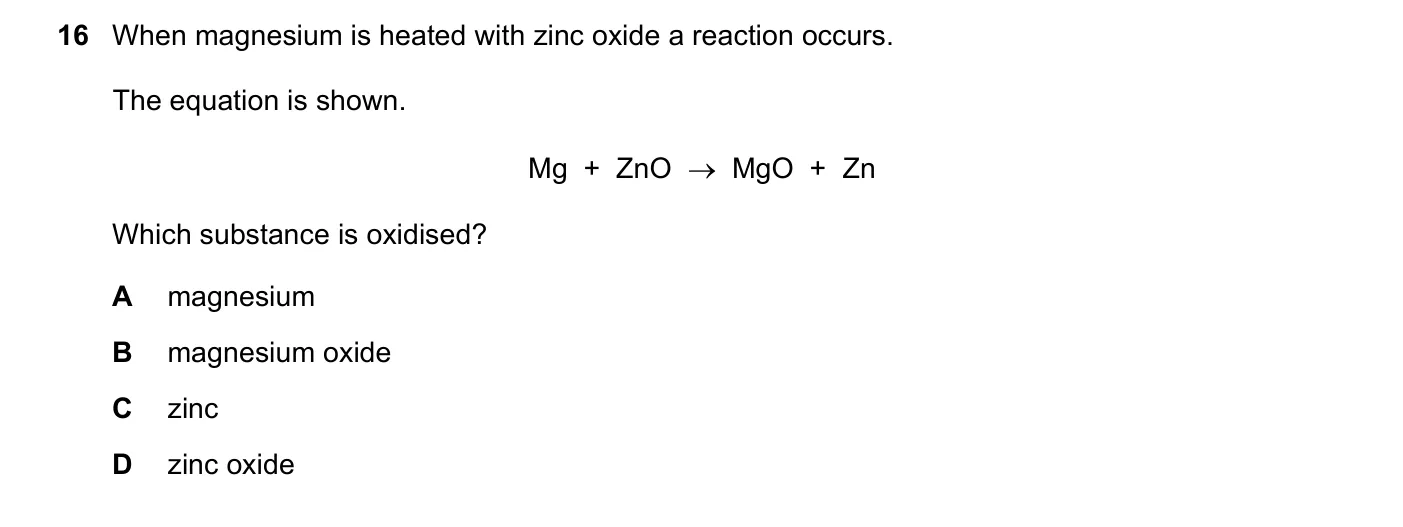 Question 16, November 2022, 0620 Paper 21