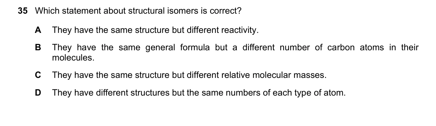 Question 35, November 2022, 0620 Paper 21