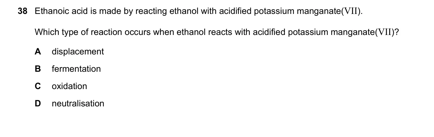 Question 38, November 2022, 0620 Paper 21