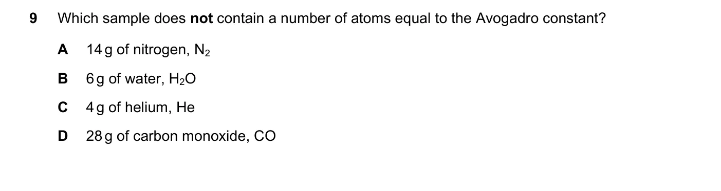Question 9, November 2022, 0620 Paper 22