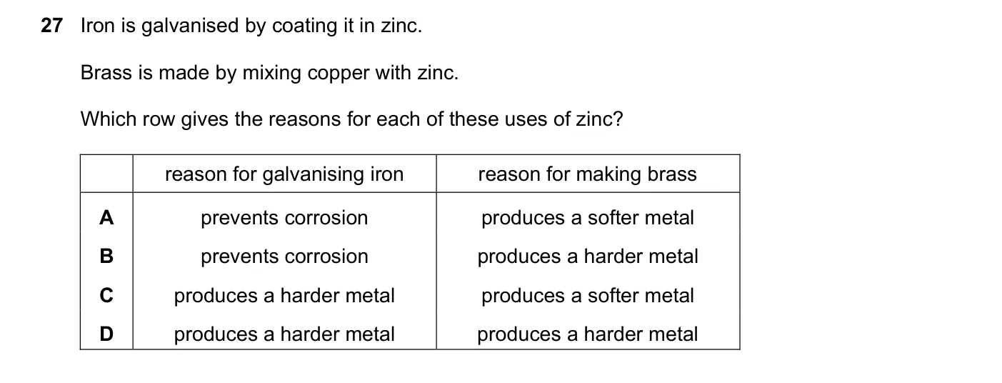Question 27, November 2022, 0620 Paper 22