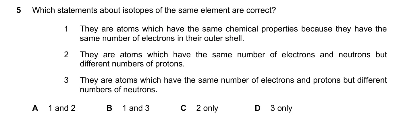 Question 5, November 2022, 0620 Paper 23